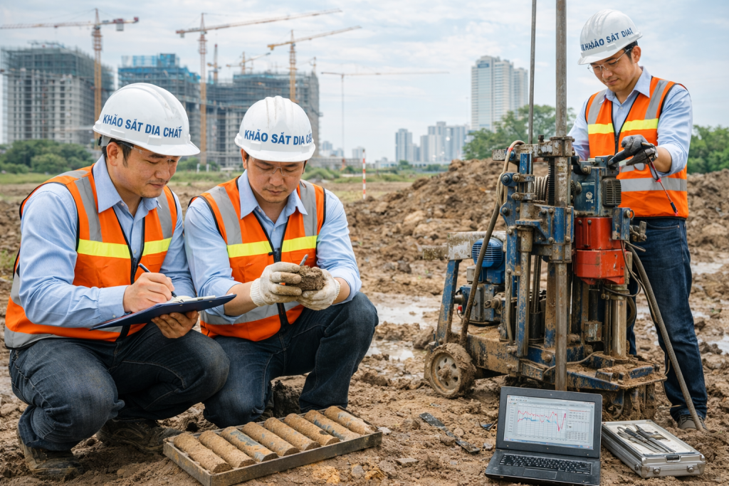 khảo sát địa chất công trình